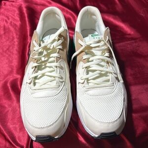 Nike White and Tan Sneakers